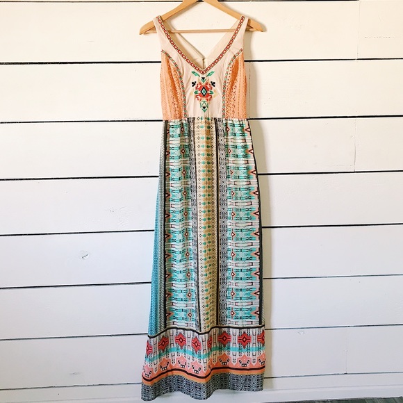 Flying Tomato Dresses & Skirts - Flying Tomato Maxi Boho Aztec Dress